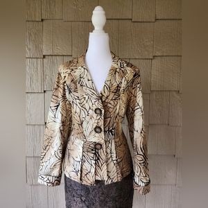 Coldwater Creek Batik Jacket in Brown Tones